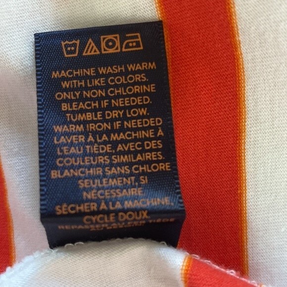 Good Man Brand Short Sleeve Split Neck Stripe Cotton Jersey Tee Top Pocket - Picture 11 of 15